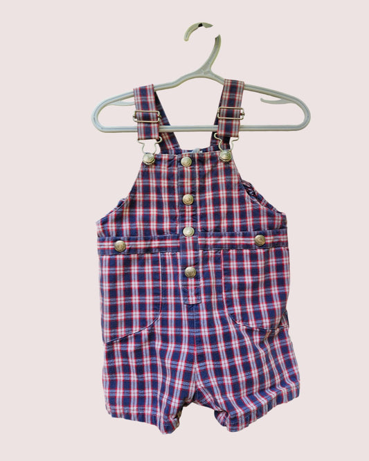 Vintage Gap checkered shortalls Size M approx 12-18m