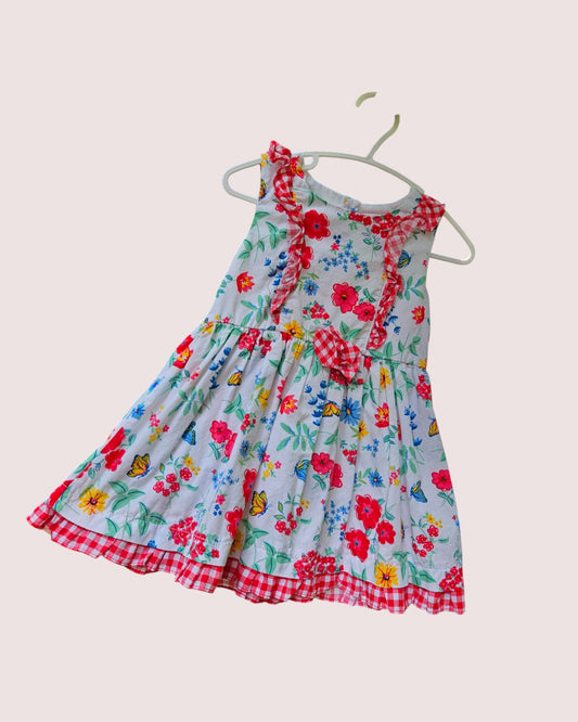 Floral and butterfly dress 2T