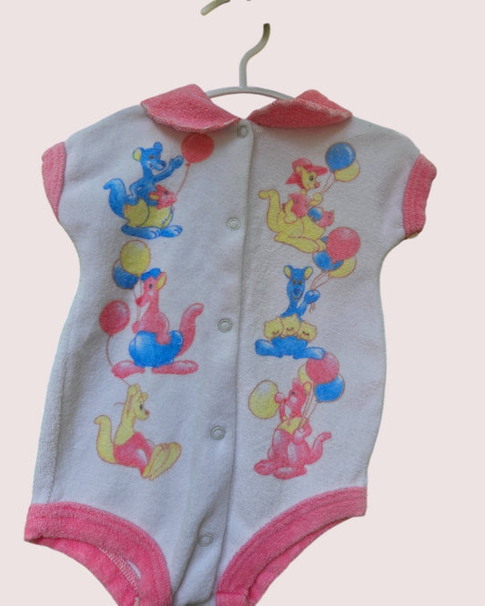 Vintage Terry romper Tagged M approx 9-12m