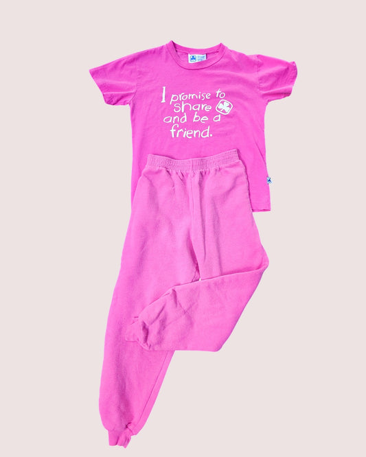 Vintage Girl Guides/Sparks tee and sweats set Both Tagged M approx 7-10y