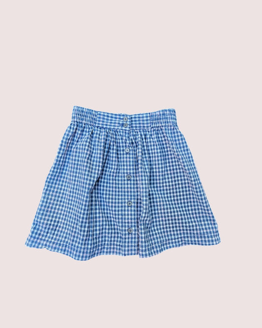 Vintage Esprit lightweight plaid skirt 6X