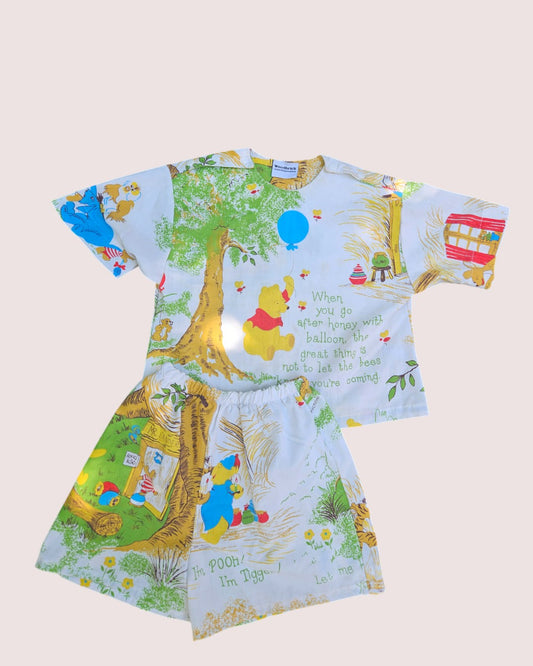 Handmade Winnie the Pooh set from vintage fabric