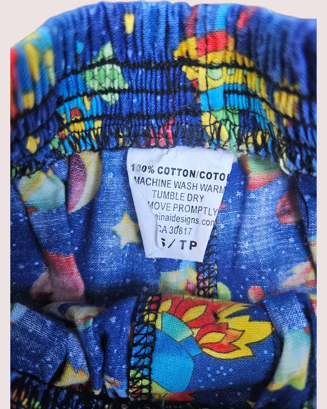 Space print shorts 4-5T