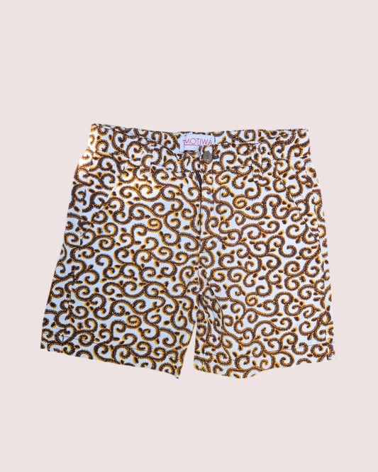 Ankara print shorts 4T