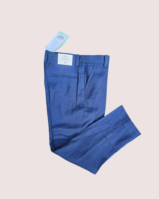 H&M navy trousers 5-6Y NWT