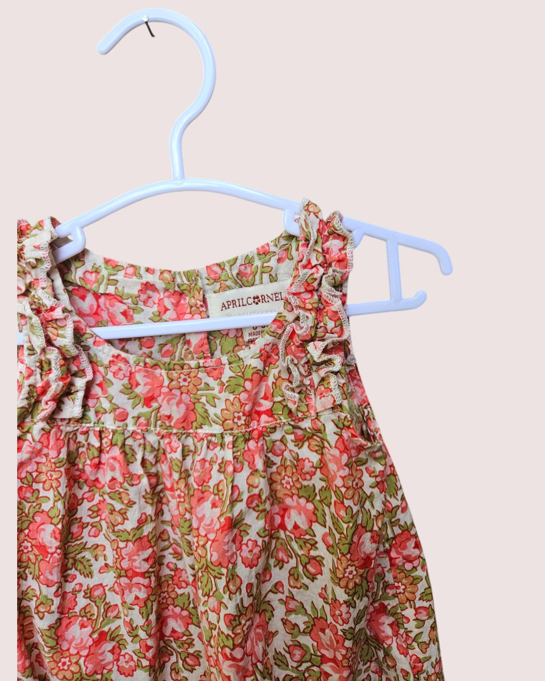 April Cornell floral bubble romper 0-6m
