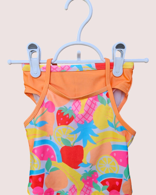 Two piece fruits swim suit 4T