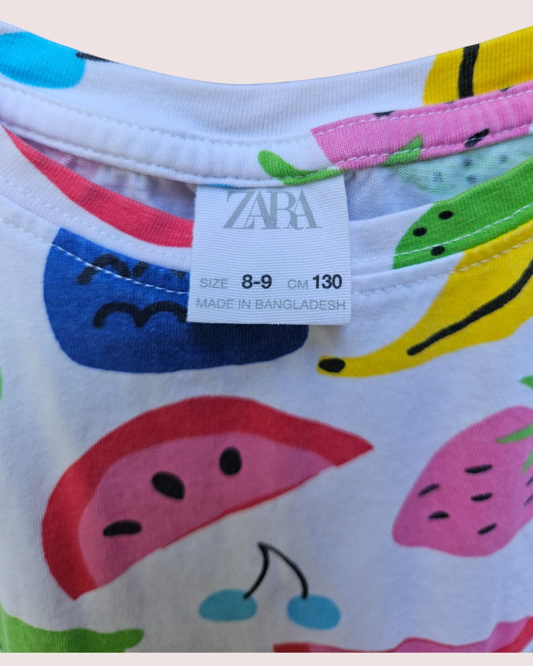 Zara fruits tee 8-9T