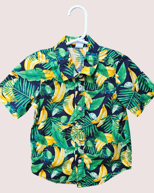 Old navy banana print shirt 3T