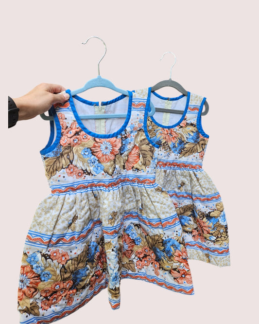 Handmade dresses from quilt material 2-4T