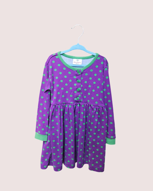 Hanna Andersson polka dot dress 4-5Y