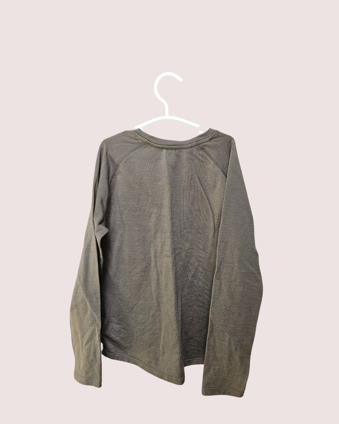 MEC merino wool blend base layer set -olive green 8-10Y