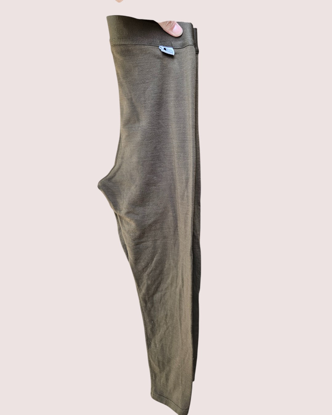 MEC merino wool blend base layer set -olive green 8-10Y