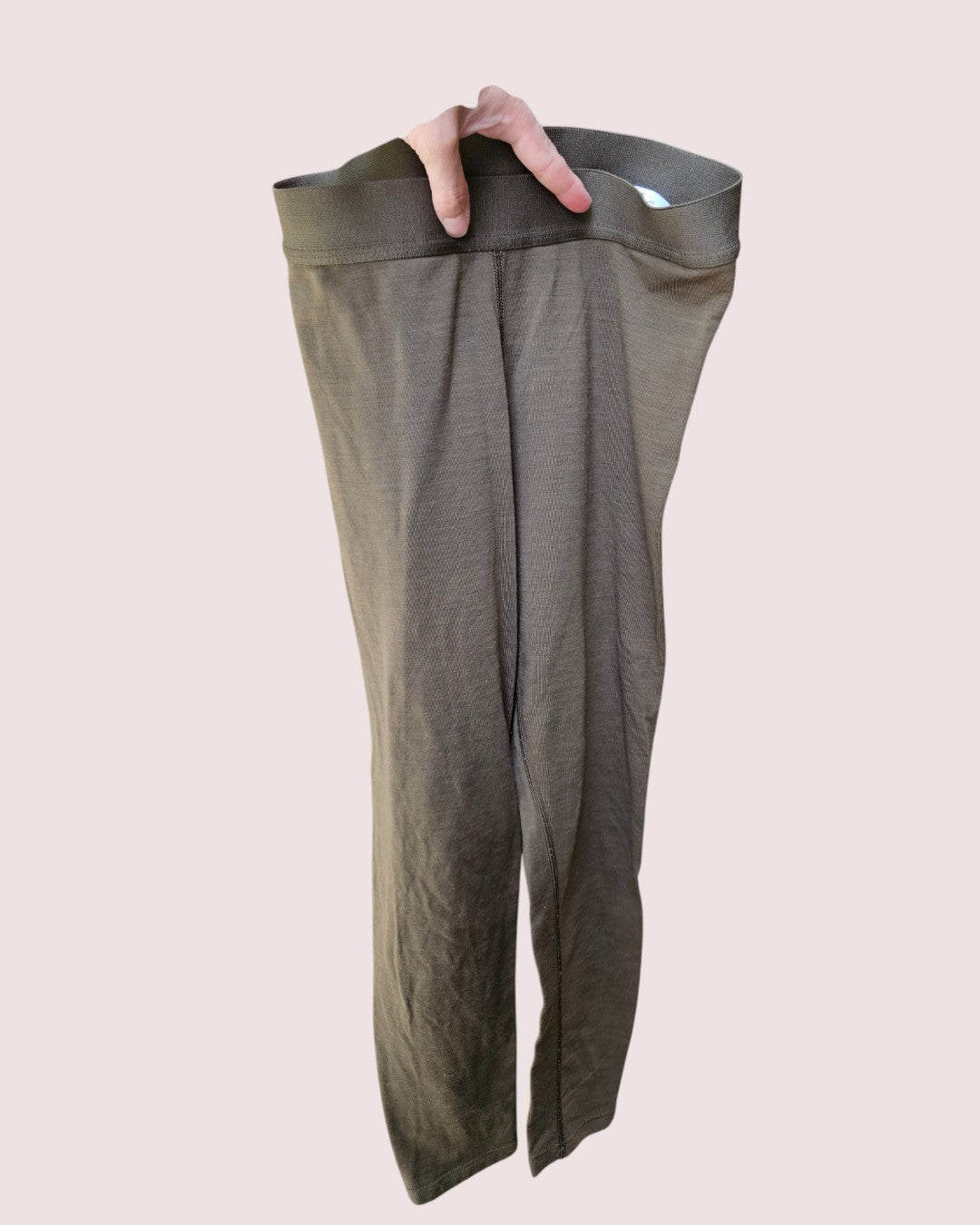 MEC merino wool blend base layer set -olive green 8-10Y