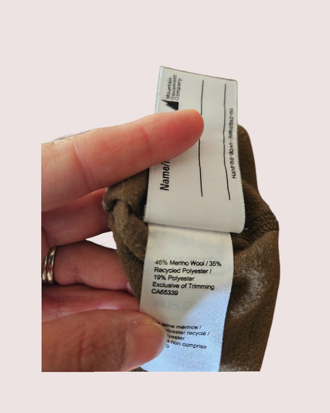 MEC merino wool blend base layer set -olive green 8-10Y
