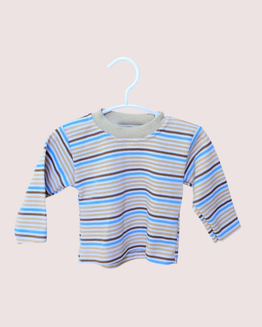 Cotton striped long sleeve 12-18m