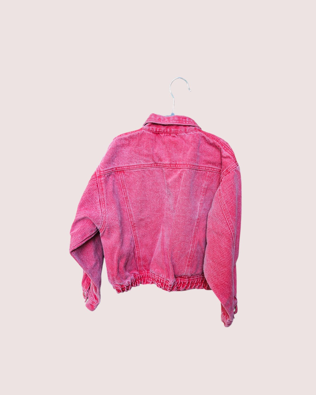 Vintage red denim jeans and matching jacket Size 6-8