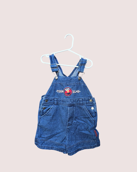 Sesame Street Elmo shortalls 2-4T