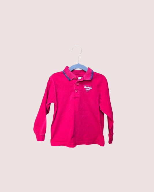 Vintage Oshkosh long sleeve polo tagged 4