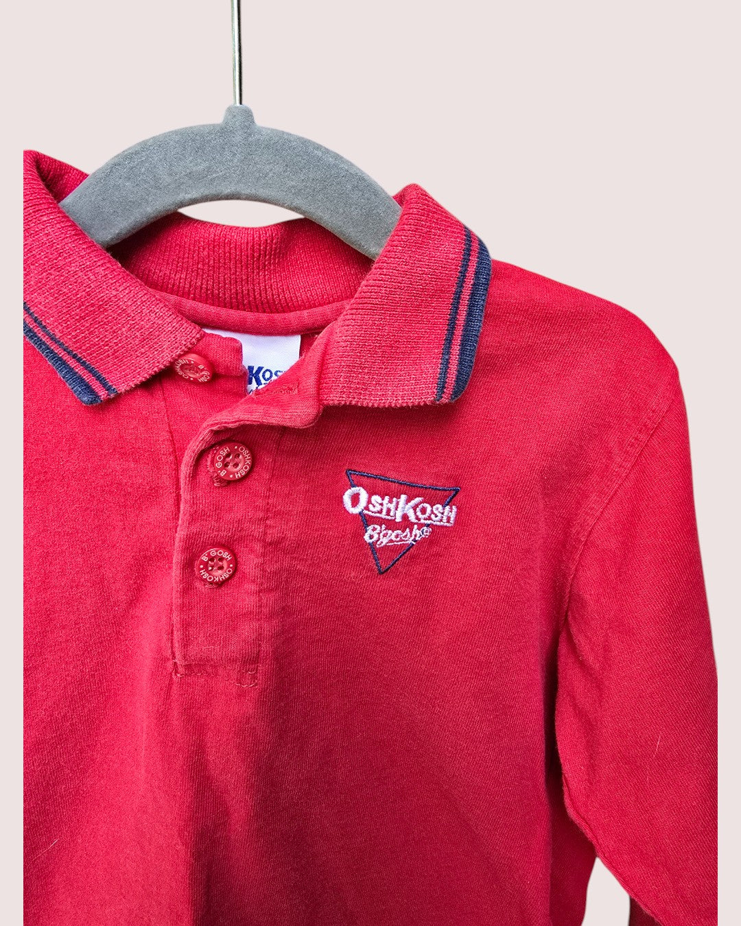 Vintage Oshkosh long sleeve polo tagged 4