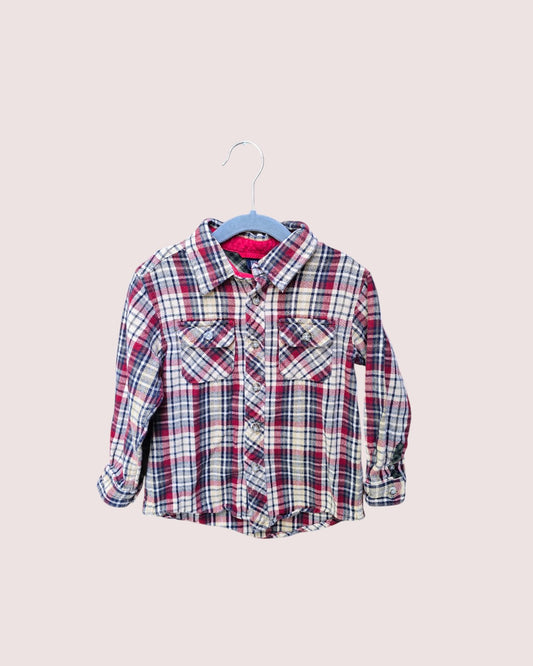 Vintage Gap plaid button up flannel Size 5