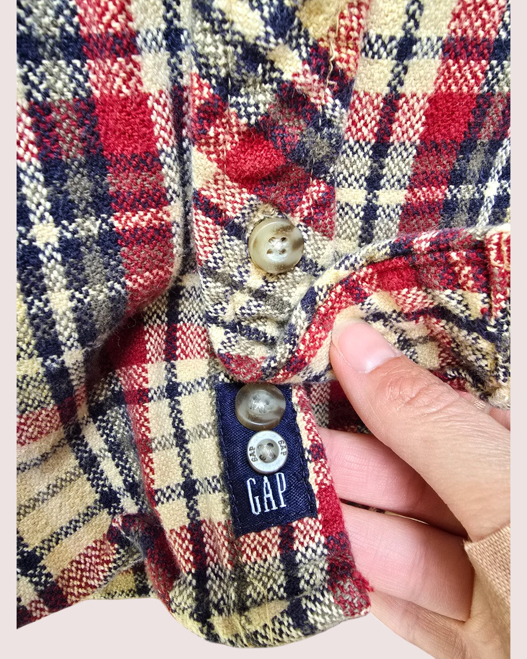 Vintage Gap plaid button up flannel Size 5