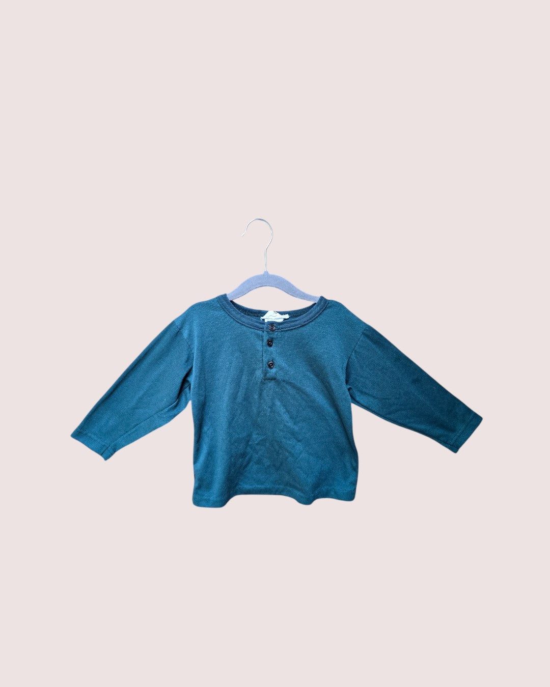 Set of two vintage henley long sleeve tees, Size 4