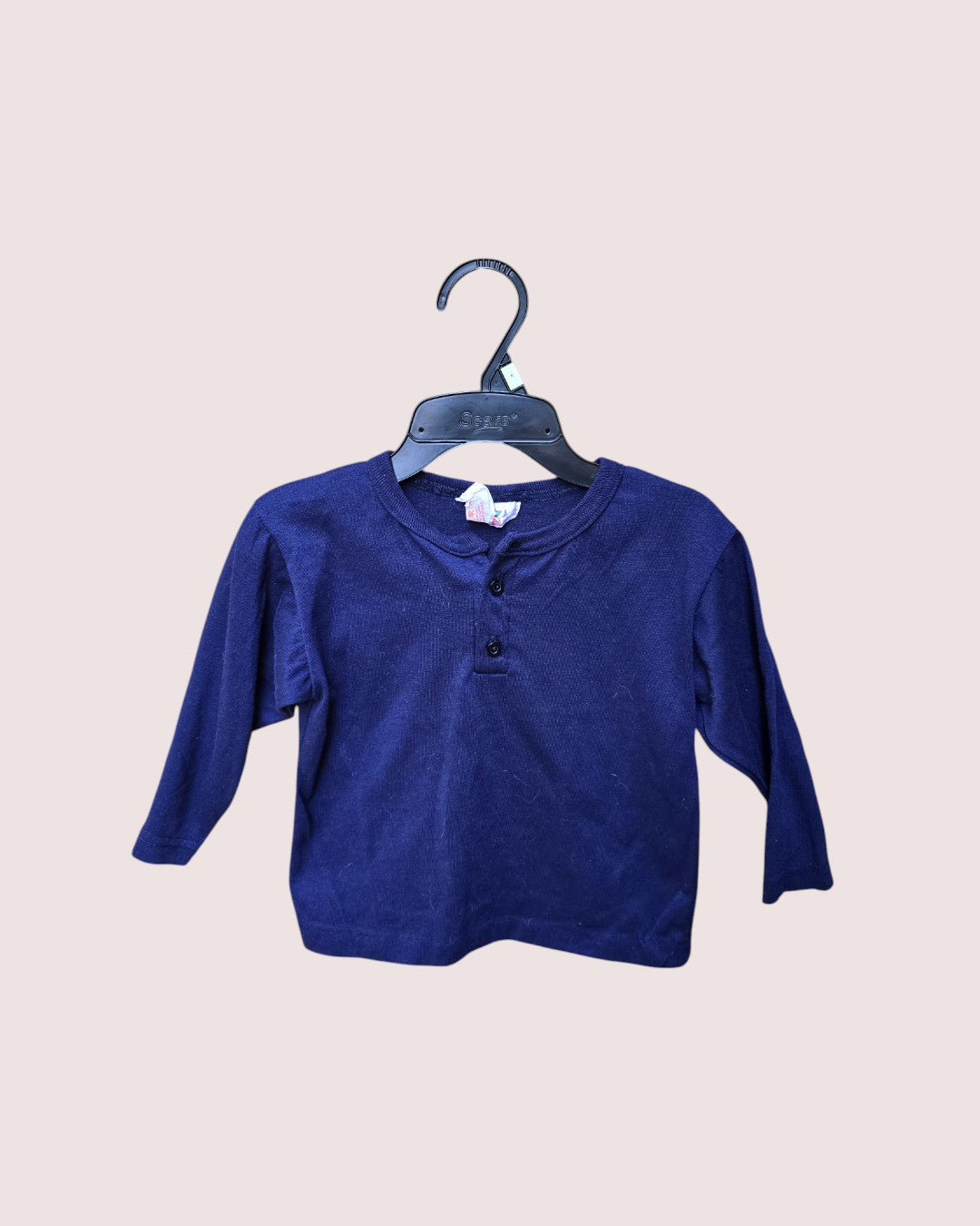 Set of two vintage henley long sleeve tees, Size 4
