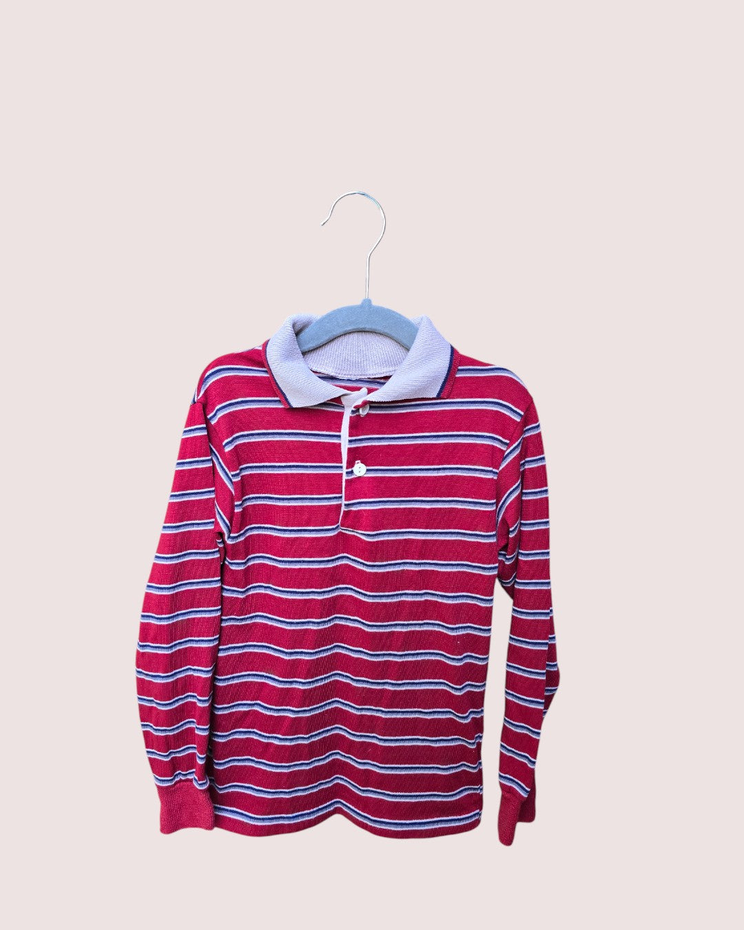 Vintage single stitch long sleeve polo 5-6T