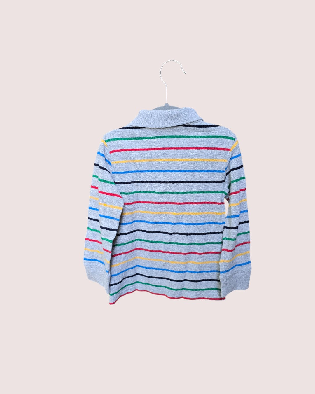 Gap striped long sleeve polo 5T