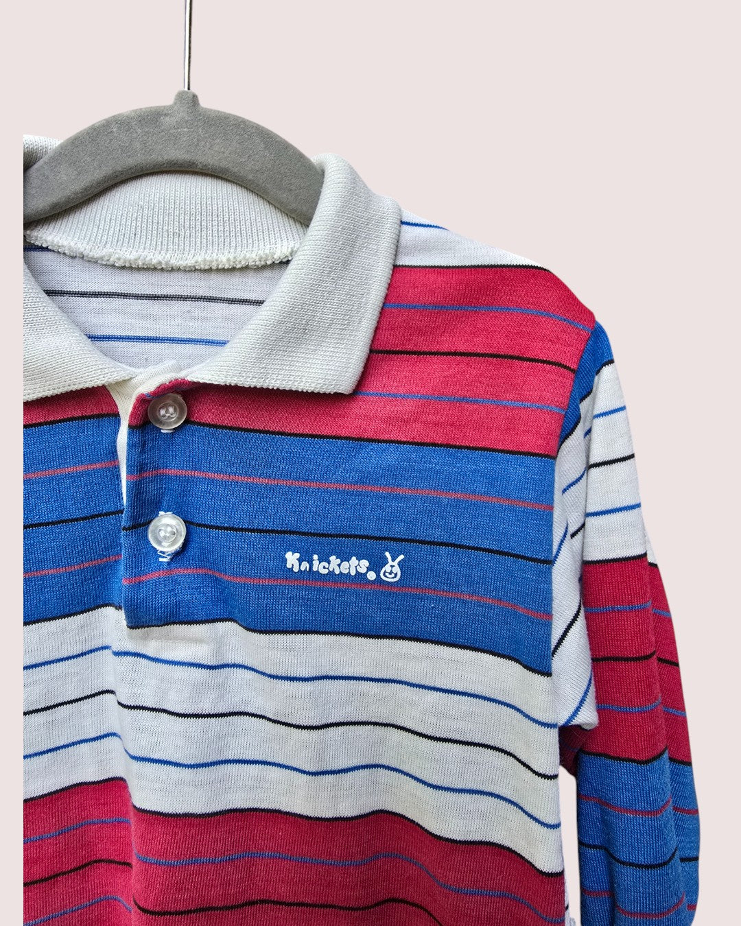 Vintage Krickets striped long sleeve polo No size tag, fits like 4-5T