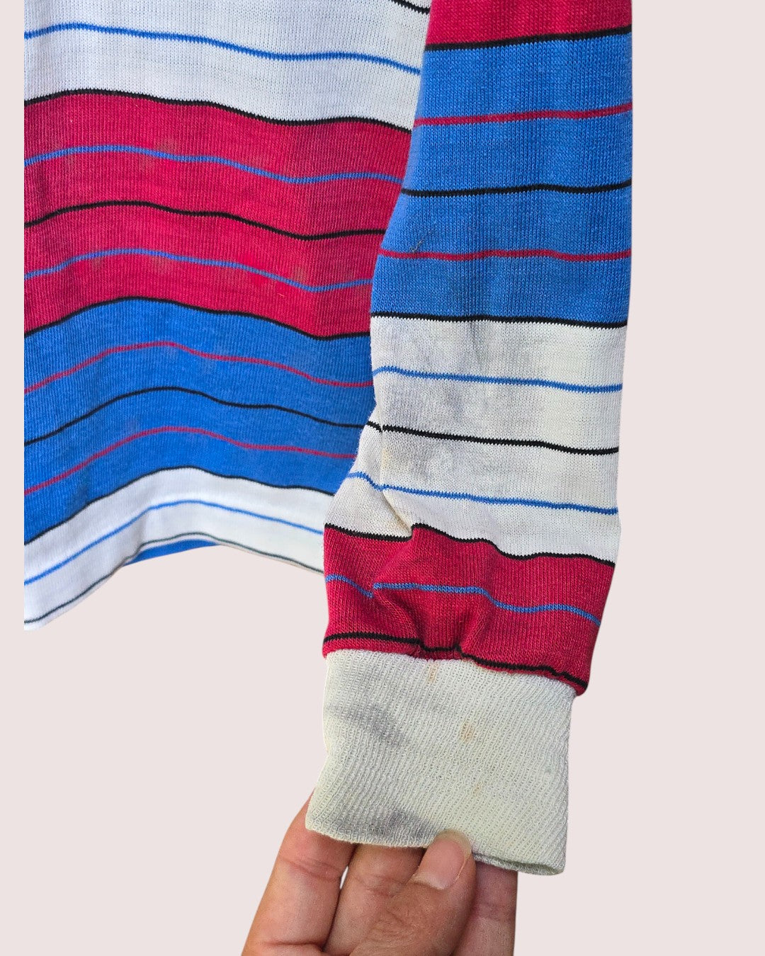 Vintage Krickets striped long sleeve polo No size tag, fits like 4-5T