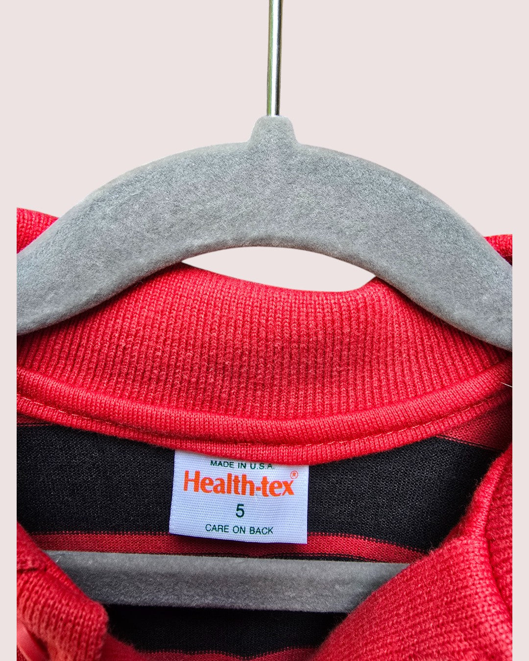 Vintage Health Tex single stitch long sleeve polo Tagged 5