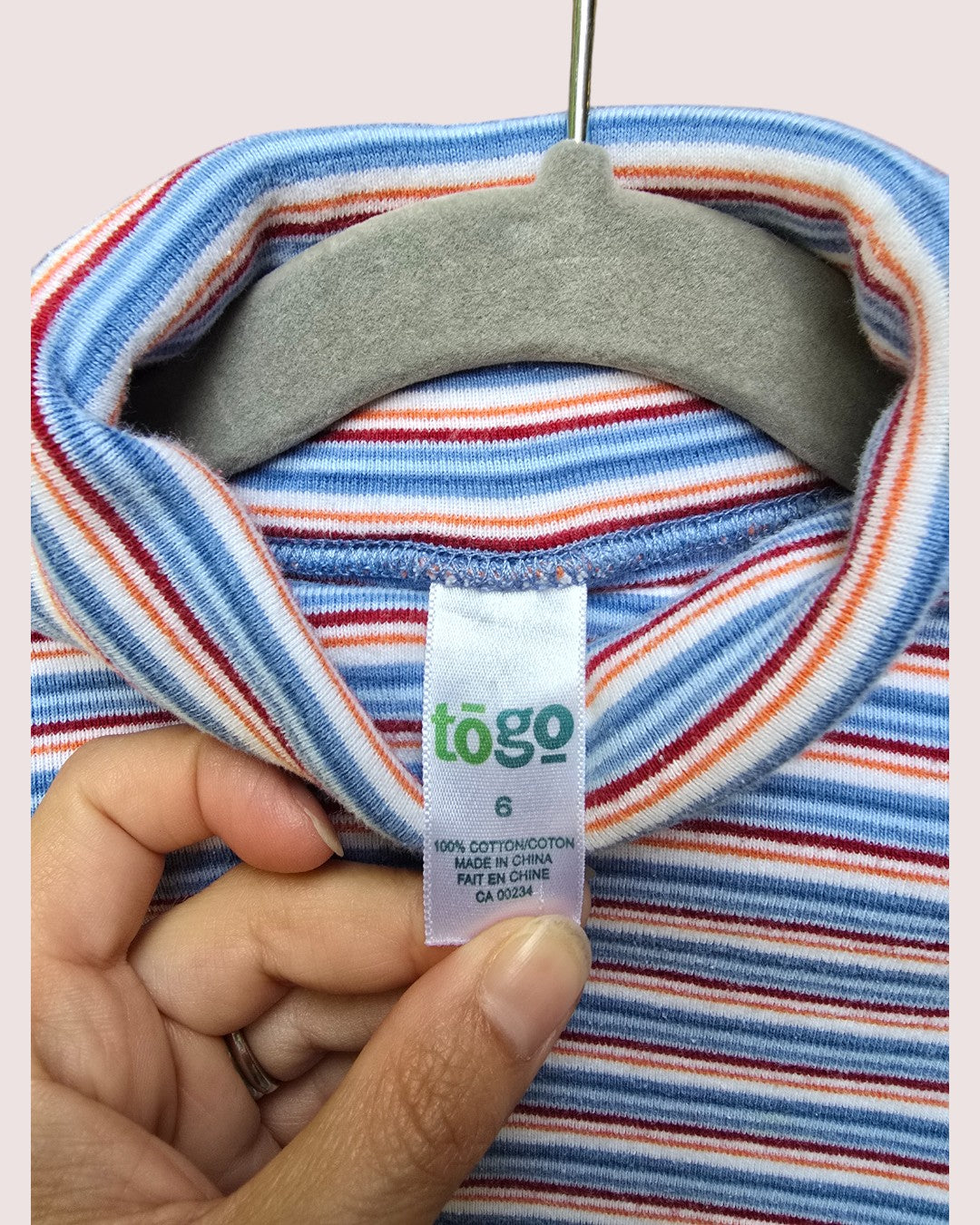 Vintage striped turtleneck best fit 4-5T