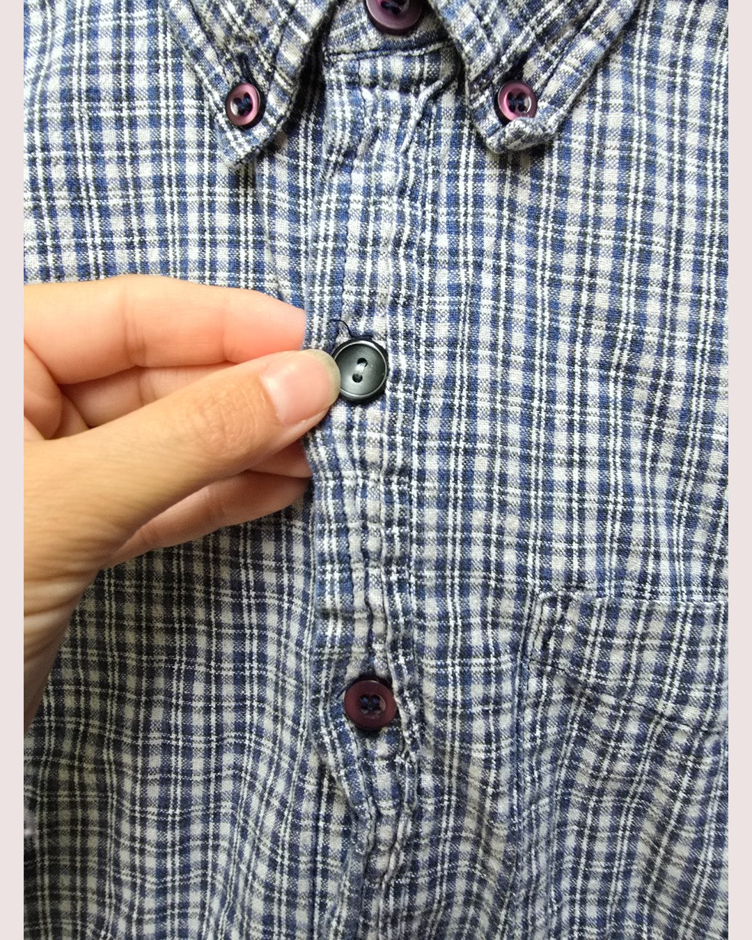 Vintage Woodland plaid flannel (lightweight) Size 5