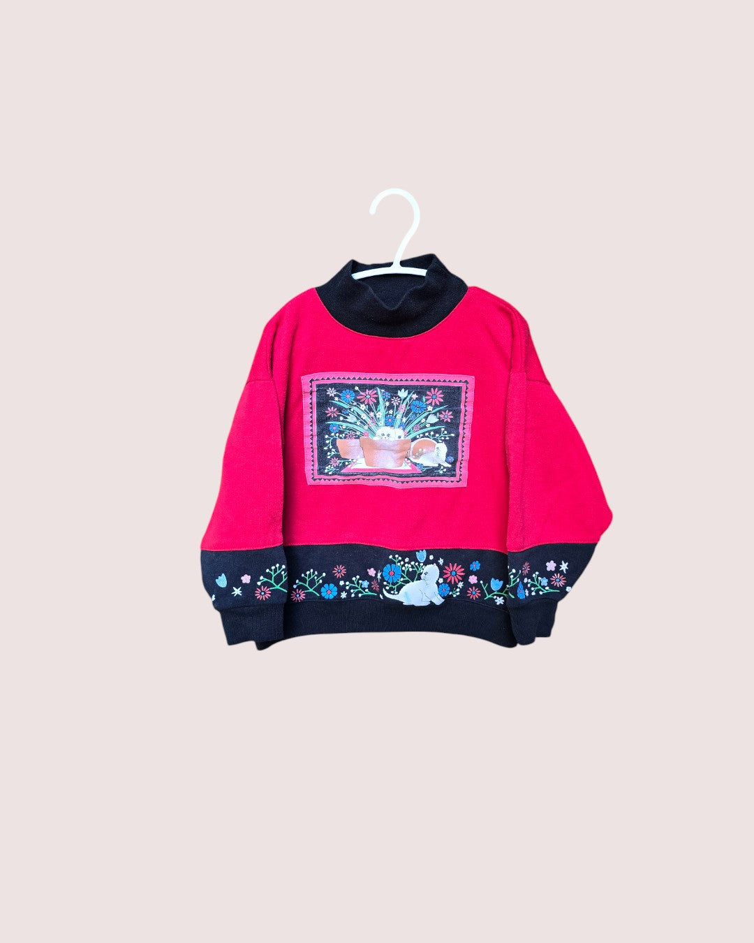 Vintage Spumoni cat crewneck fits like 4-6t
