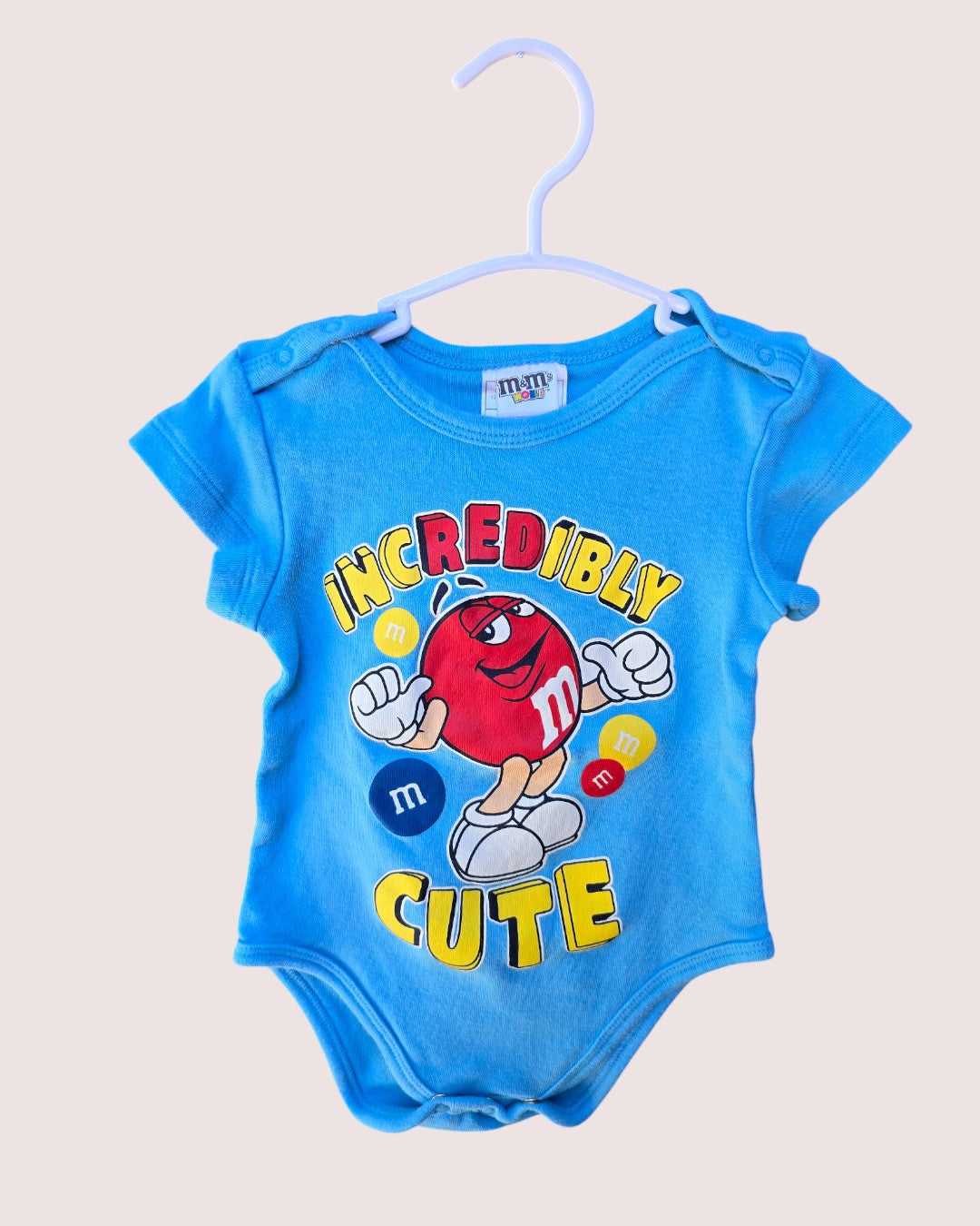 Set of Two M&M onesies Tagged 12M