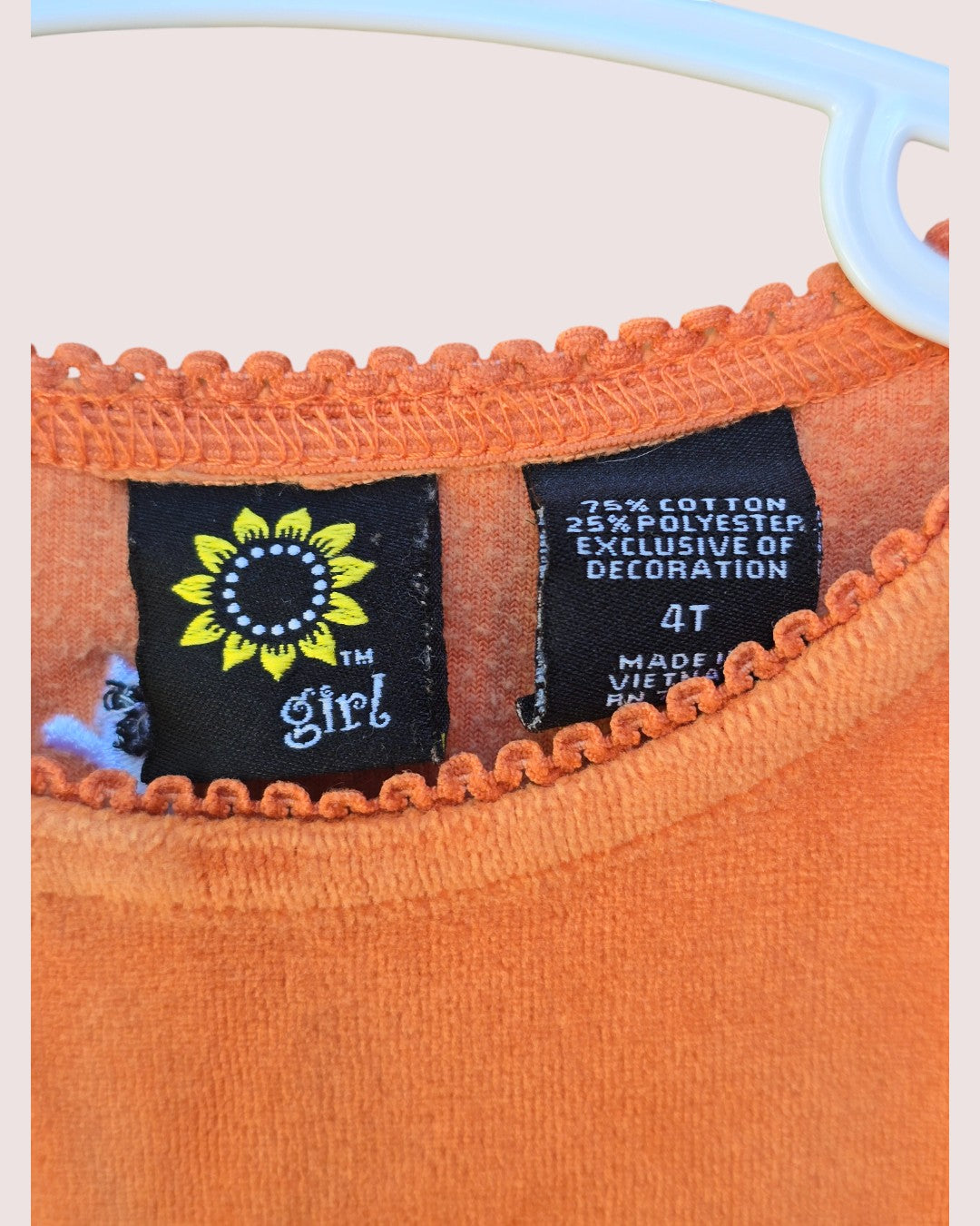 vintage velvet Halloween print dress Tagged 4T