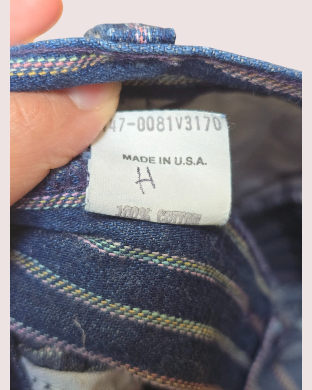 Vintage Oshkosh rainbow striped jeans Tagged 4R
