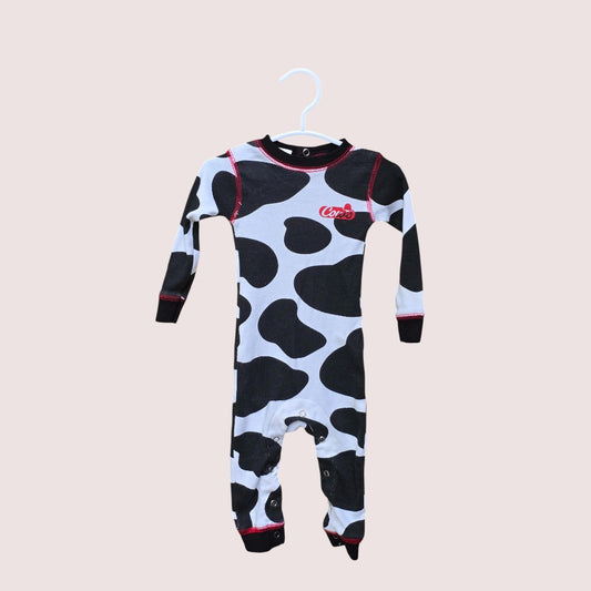 Cows onesie Tagged S, approx 6-12m