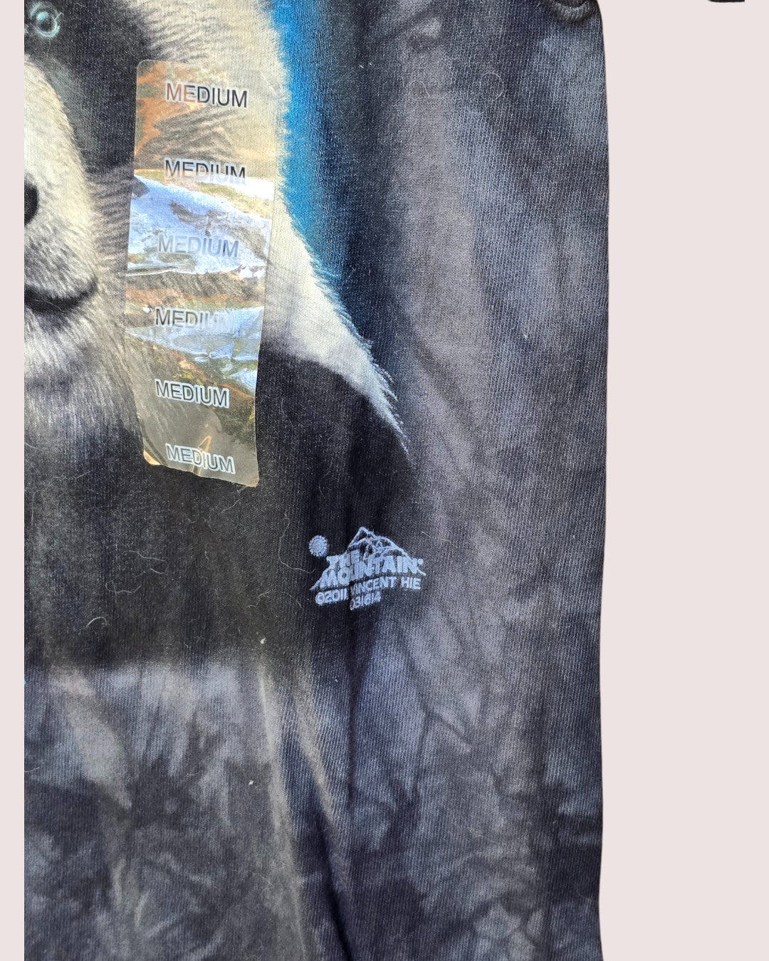 The Mountain panda face tee NWT Youth M