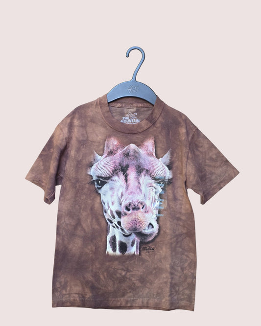 The Mountain giraffe silly face tee NWT Youth M