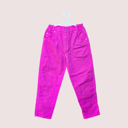 Vintage hot pink jeans Tagged 8