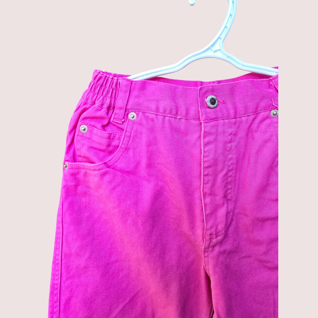 Vintage hot pink jeans Tagged 8