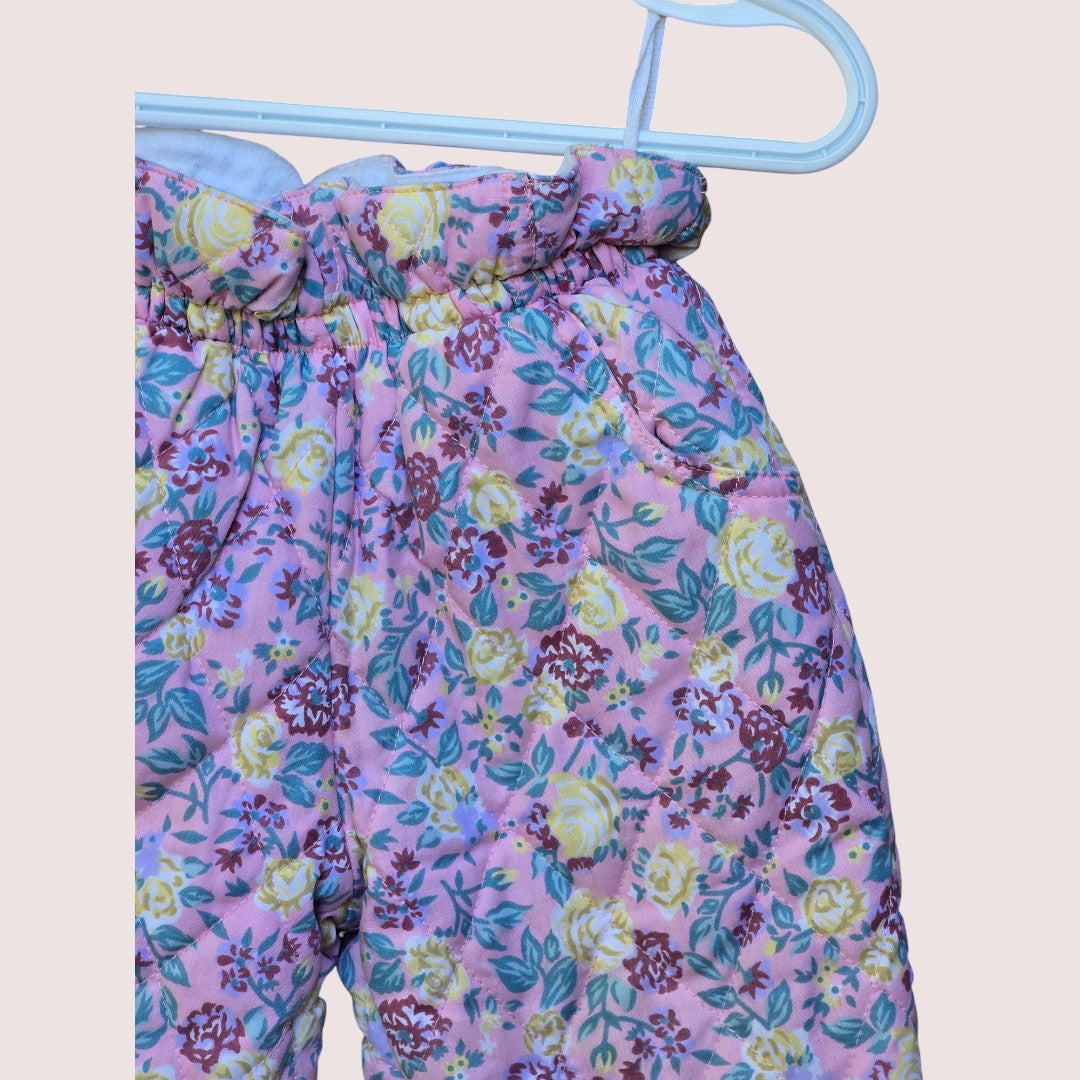 Vintage quilted pants best fit 12-18m