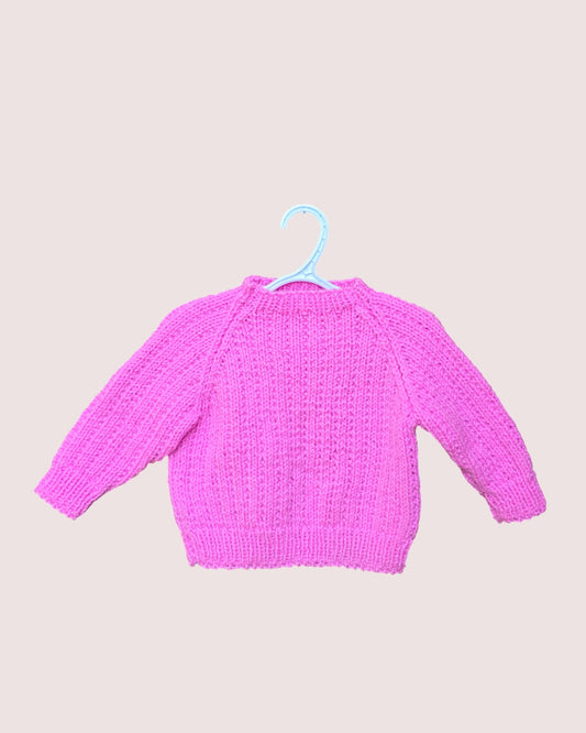 Handknit sweater Approx 12-18M