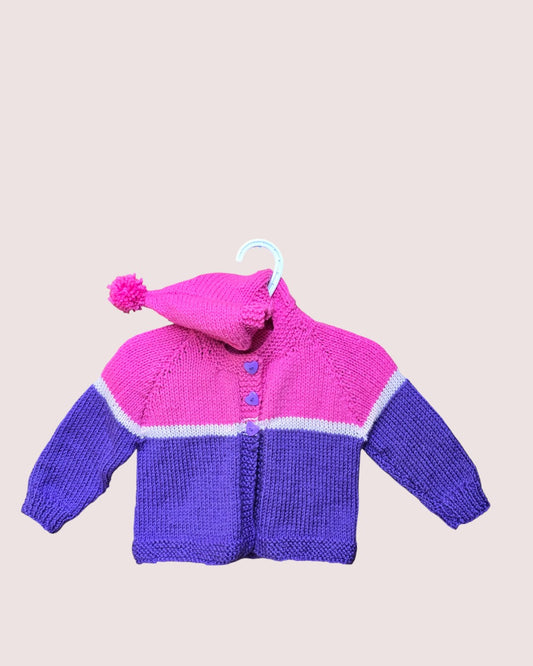 Handknit cardigan 12m