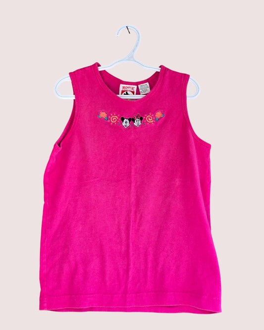 Vintage Mickey Kids tank with embroidery Tagged Youth M