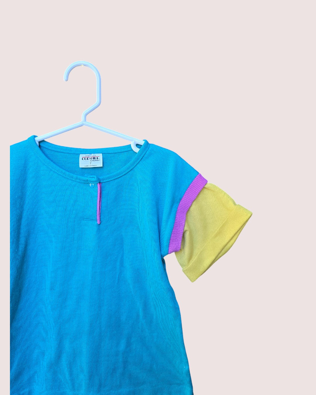 Vintage HealthTex single stitch colourblock tee Tagged 7