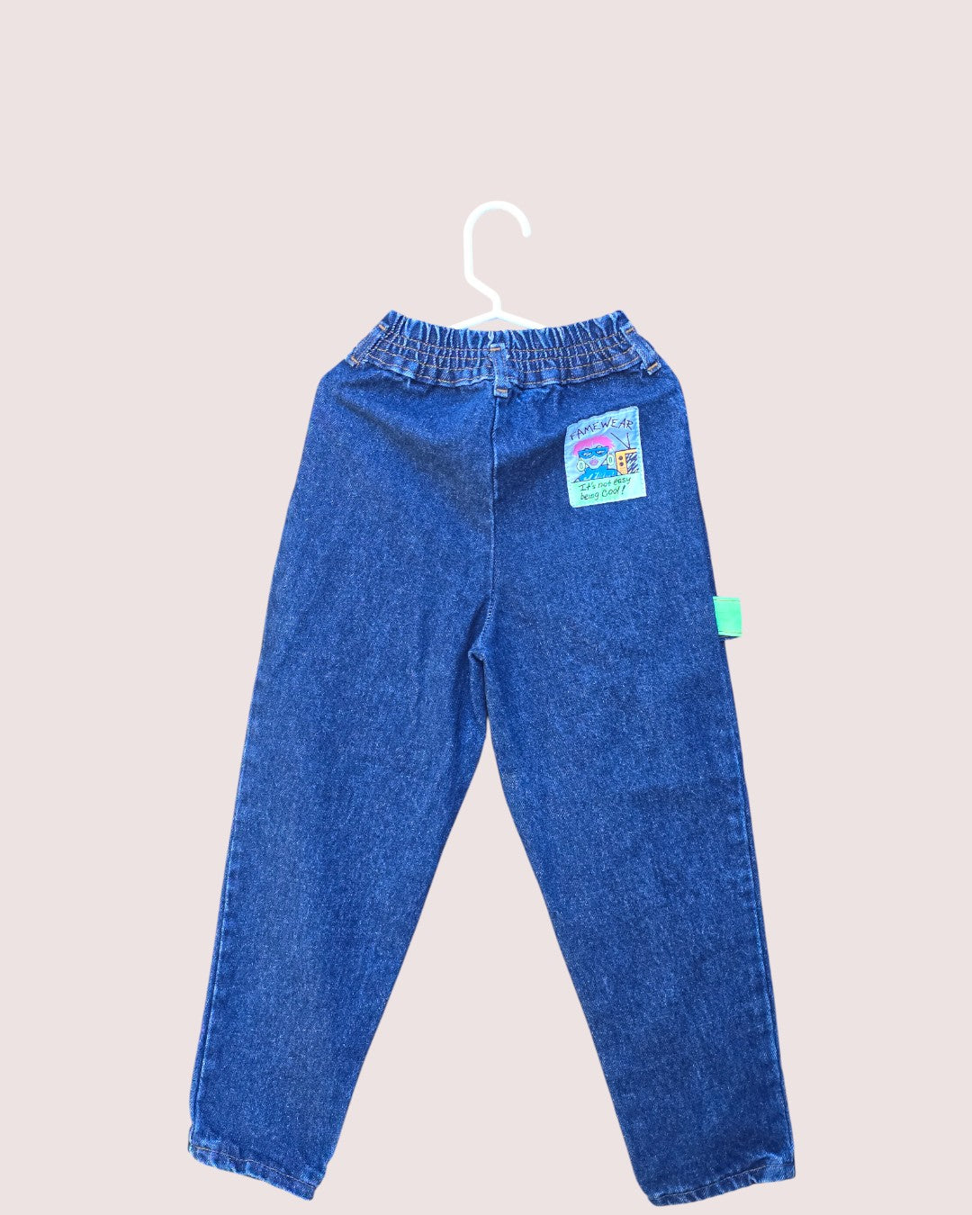 Vintage Fame Wear neon accent jeans Tagged 6